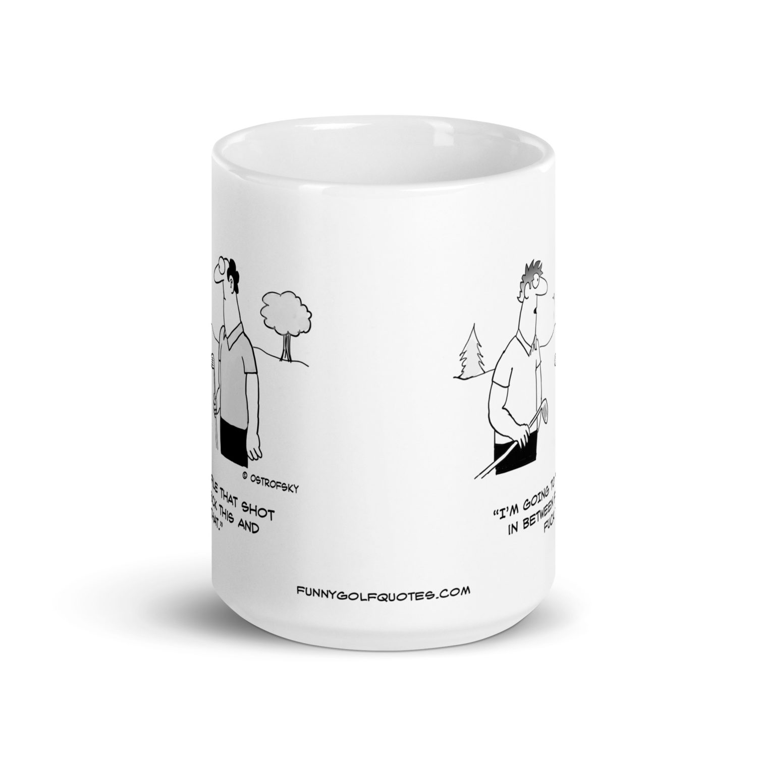 File That Shot Golf Cartoon Coffee Mug - Image 6