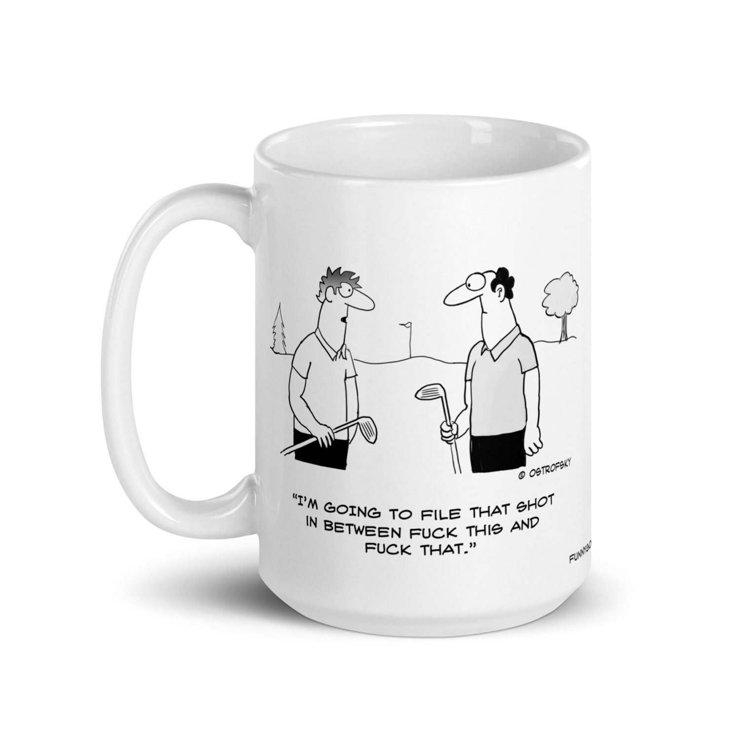 File That Shot Golf Cartoon Coffee Mug - Image 5