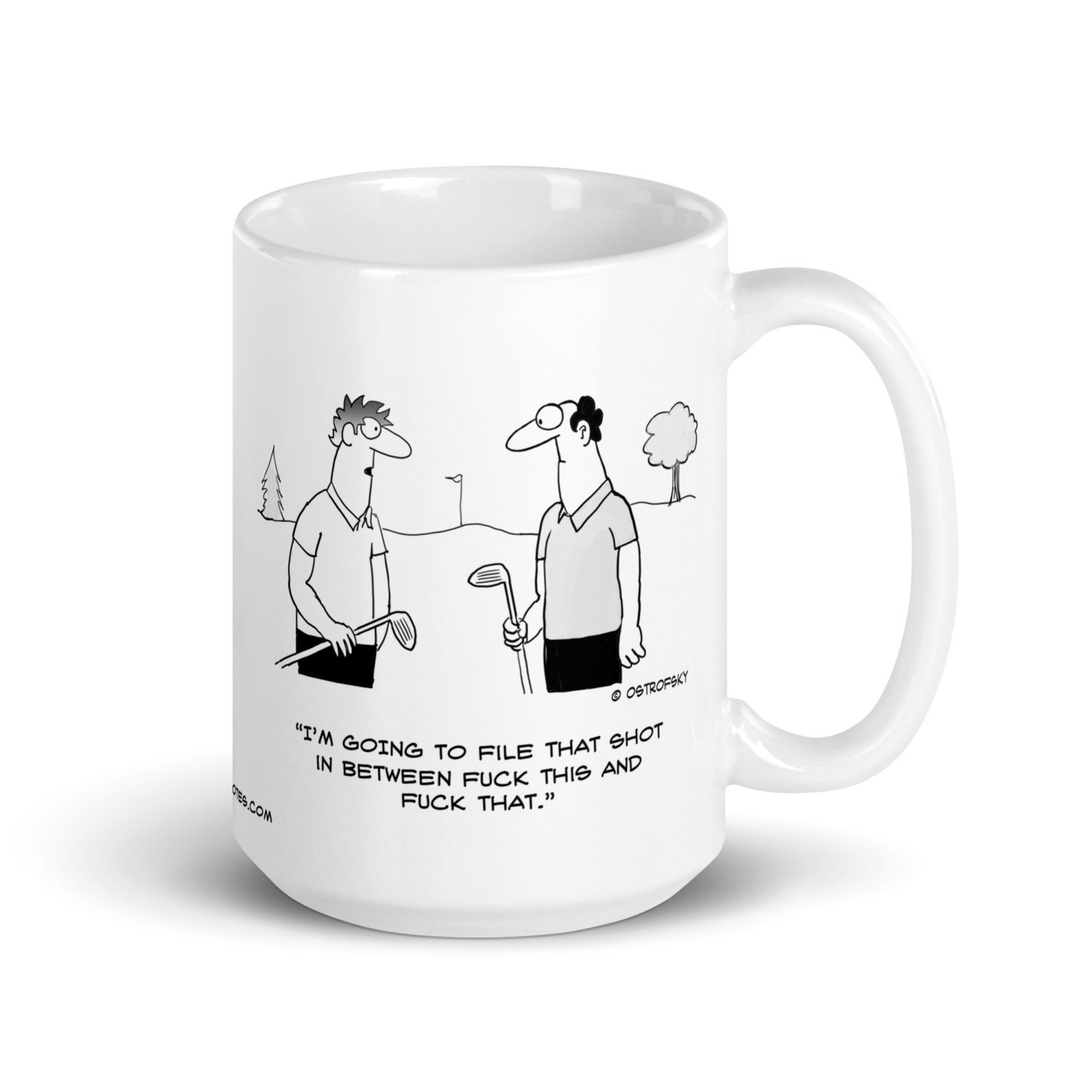 File That Shot Golf Cartoon Coffee Mug - Image 7