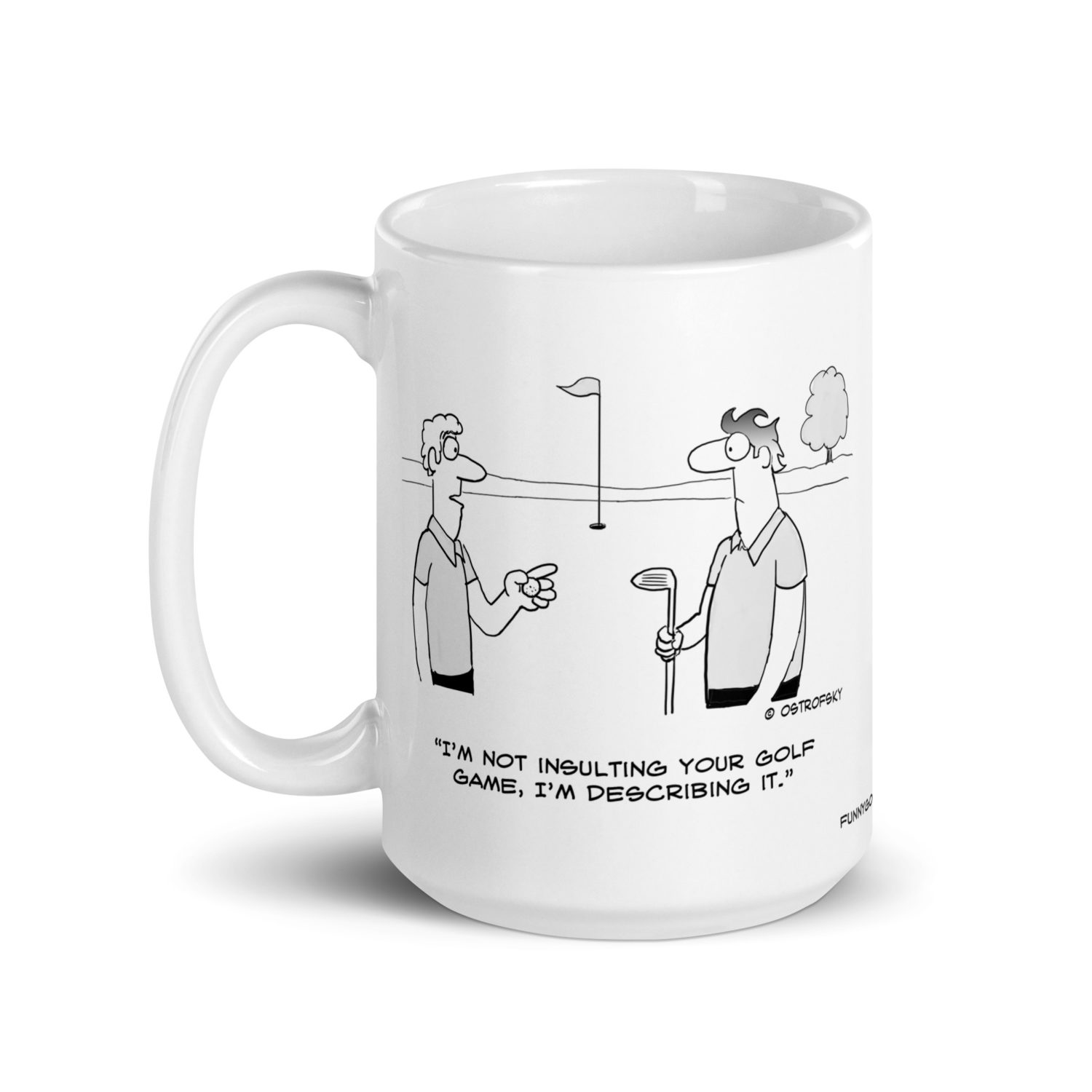 Describing Your Golf Game Cartoon Coffee Mug - Image 7