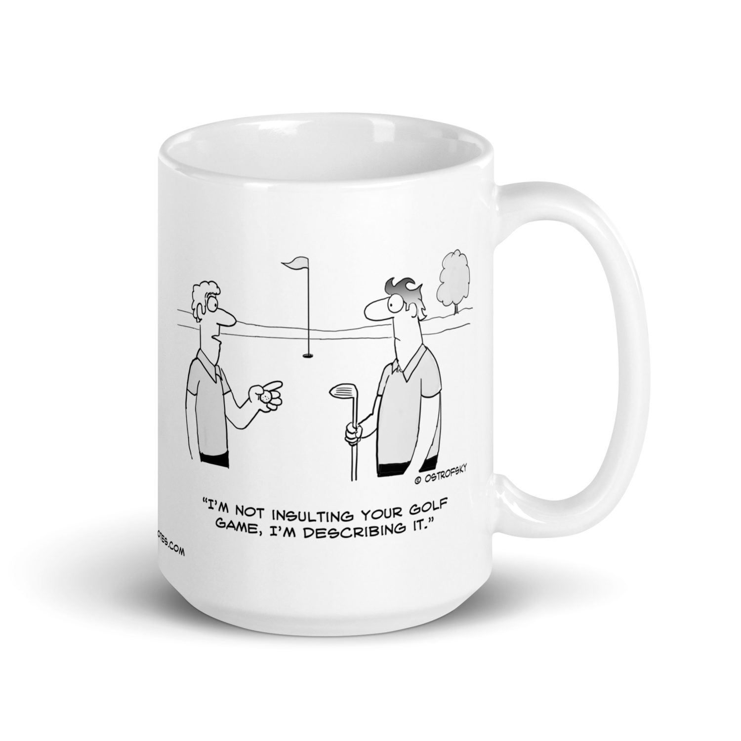 Describing Your Golf Game Cartoon Coffee Mug - Image 9