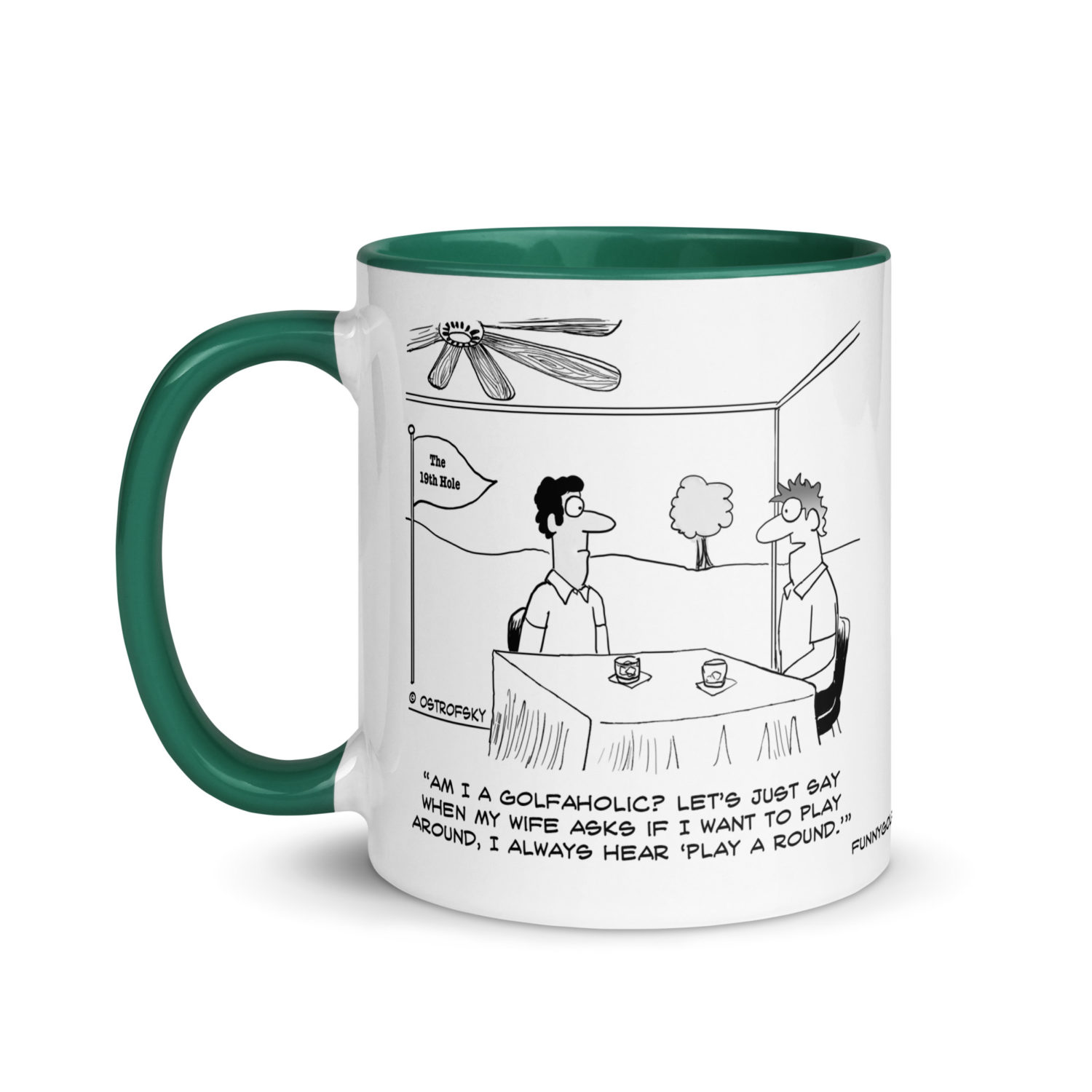 Golfaholic Golf Cartoon Coffee Mug